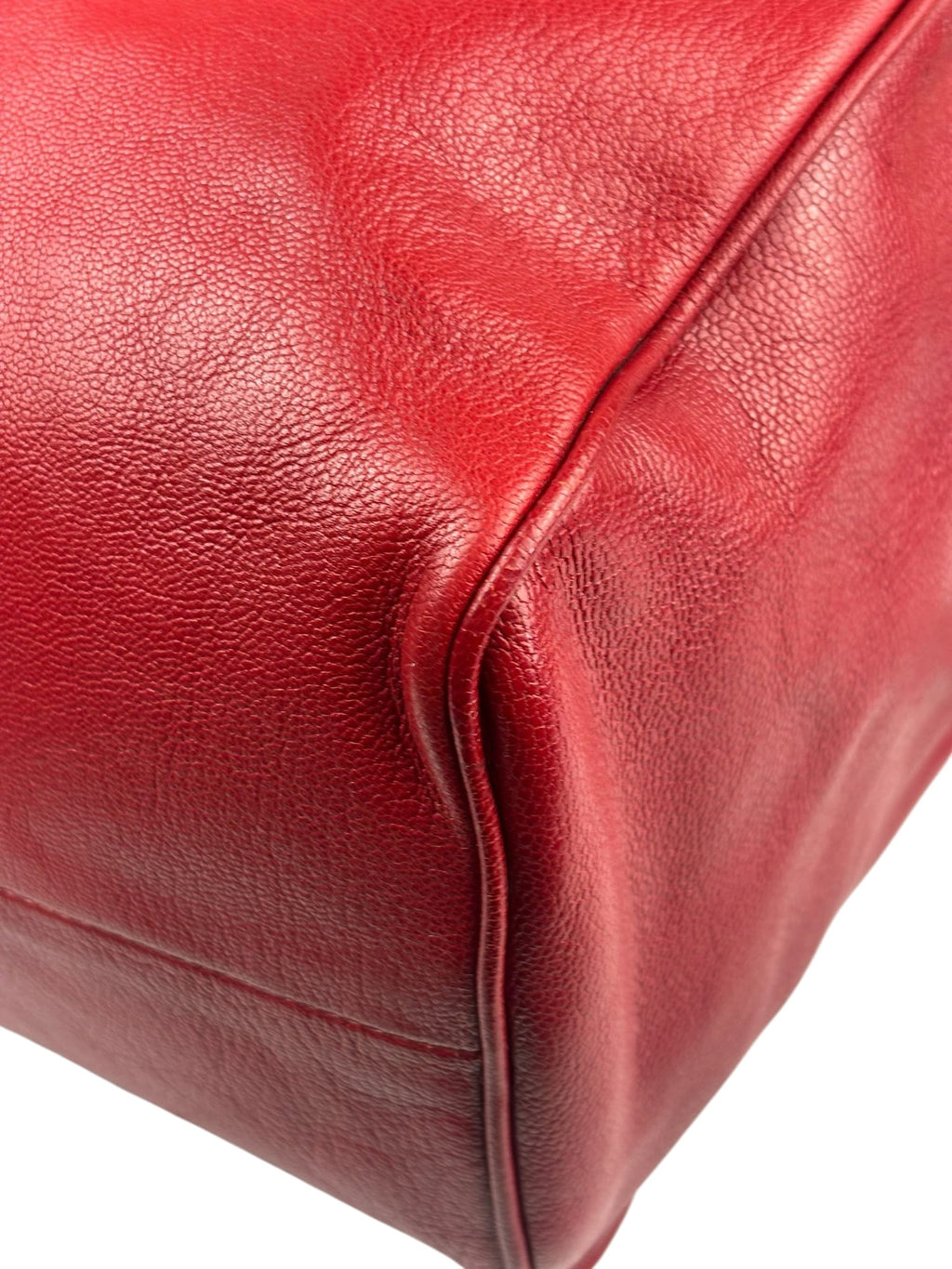 Bottega Veneta Red Leather Brera Handbag