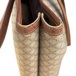 Celine Vintage Coated Canvas Macadam Shoulder Tote