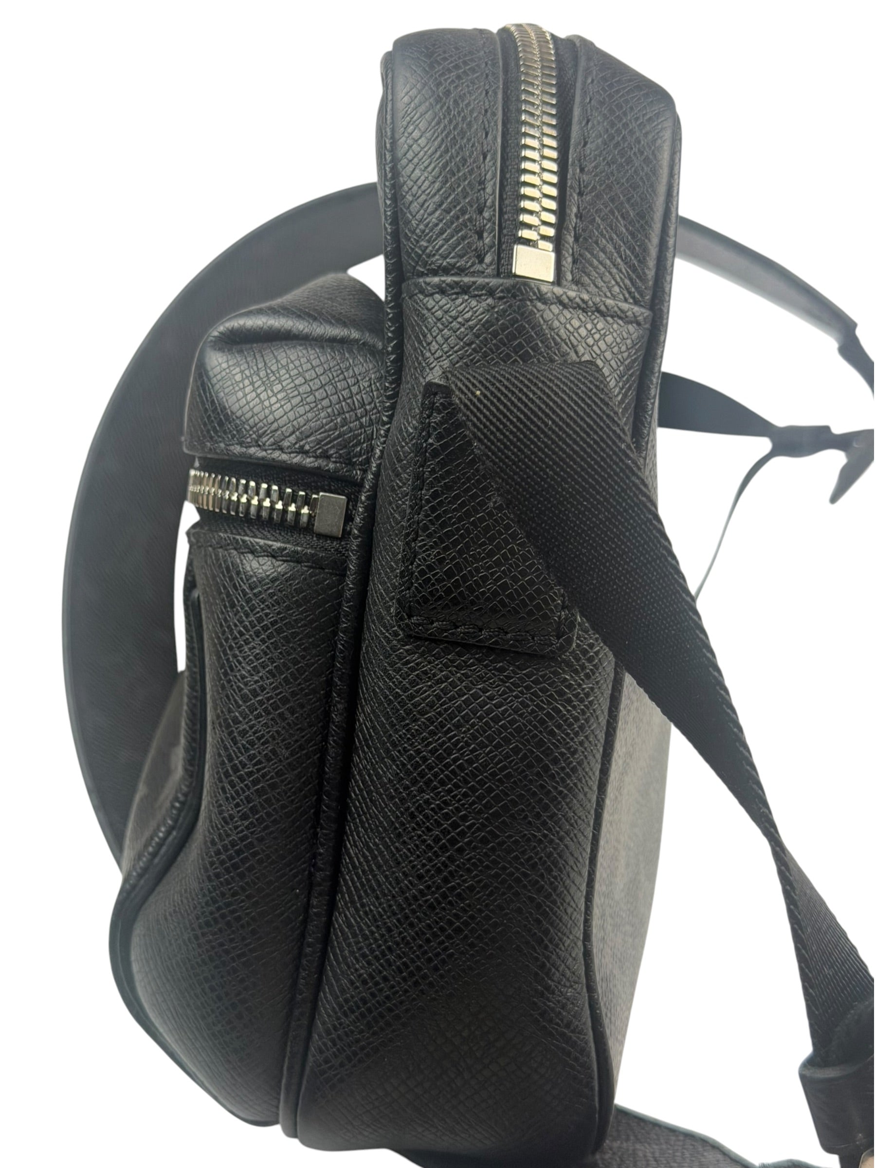 Louis Vuitton Black Monogram Taigarama Outdoor Messenger Bag