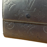 Louis Vuitton Vintage Dark Grey Matte Vernis Wallet