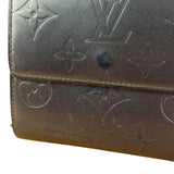 Louis Vuitton Vintage Dark Grey Matte Vernis Wallet
