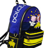 Dolce & Gabbana Multicolor Nylon Leather Trim Super Pig Cartoon Backpack