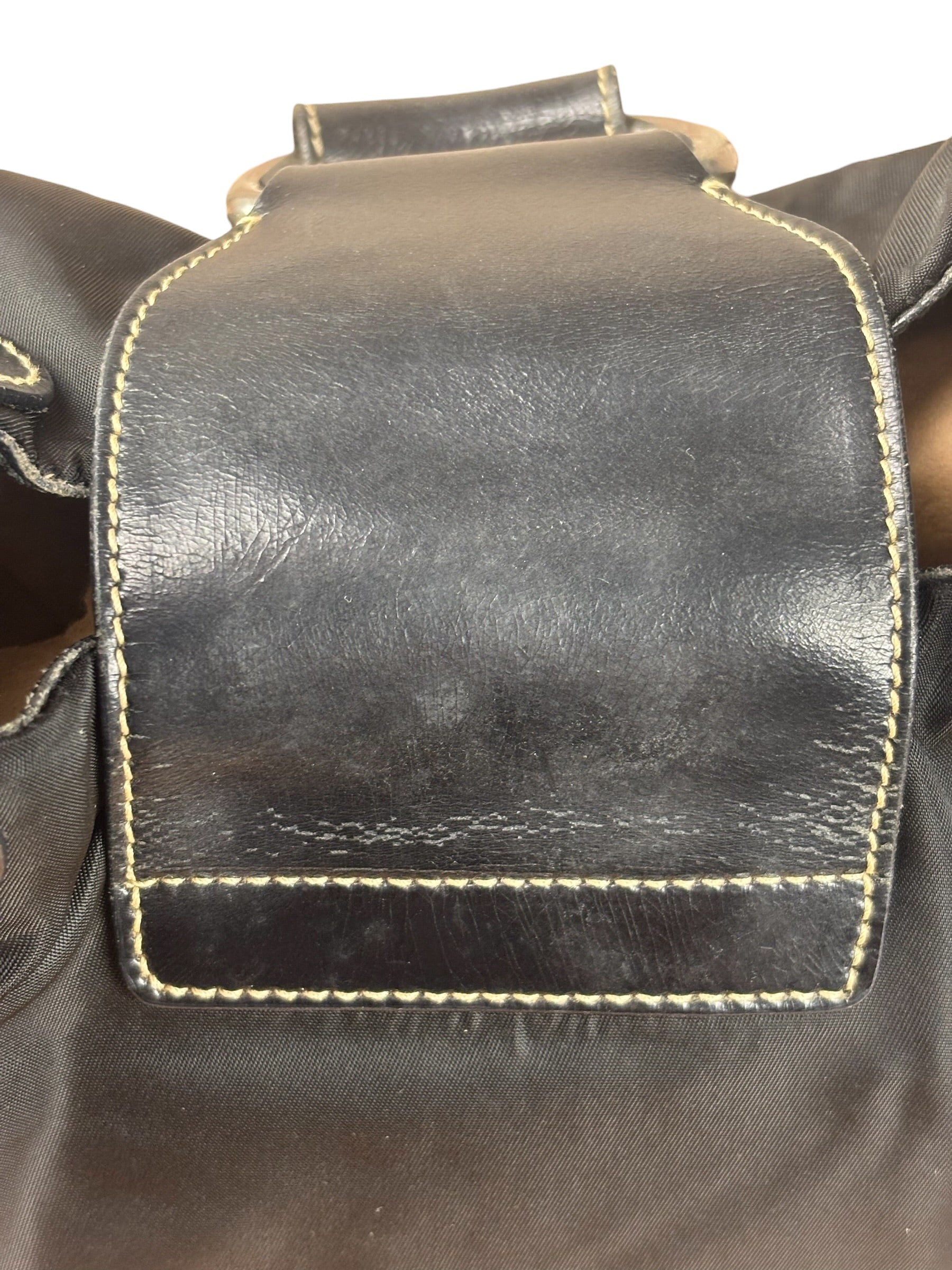 Prada Black Nylon Tessuto Shoulder Bag