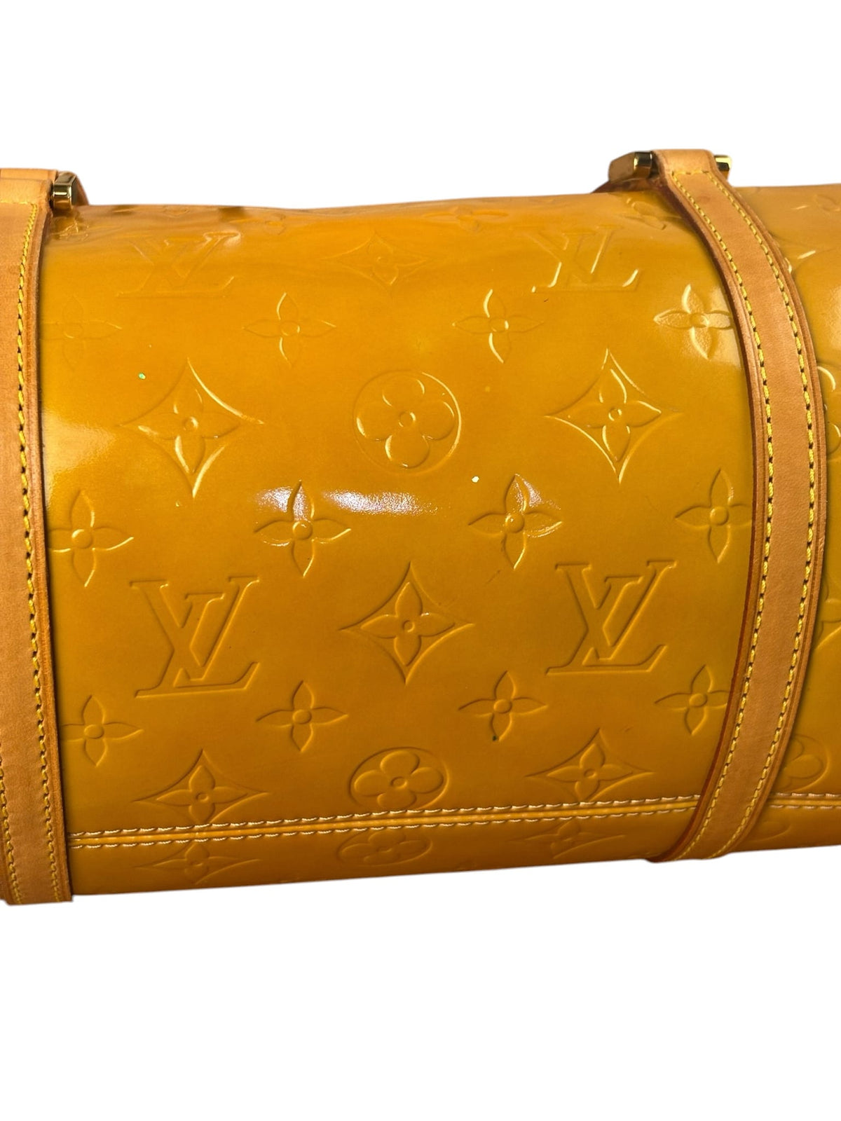 Louis Vuitton Yellow Vernis Bedford Handbag