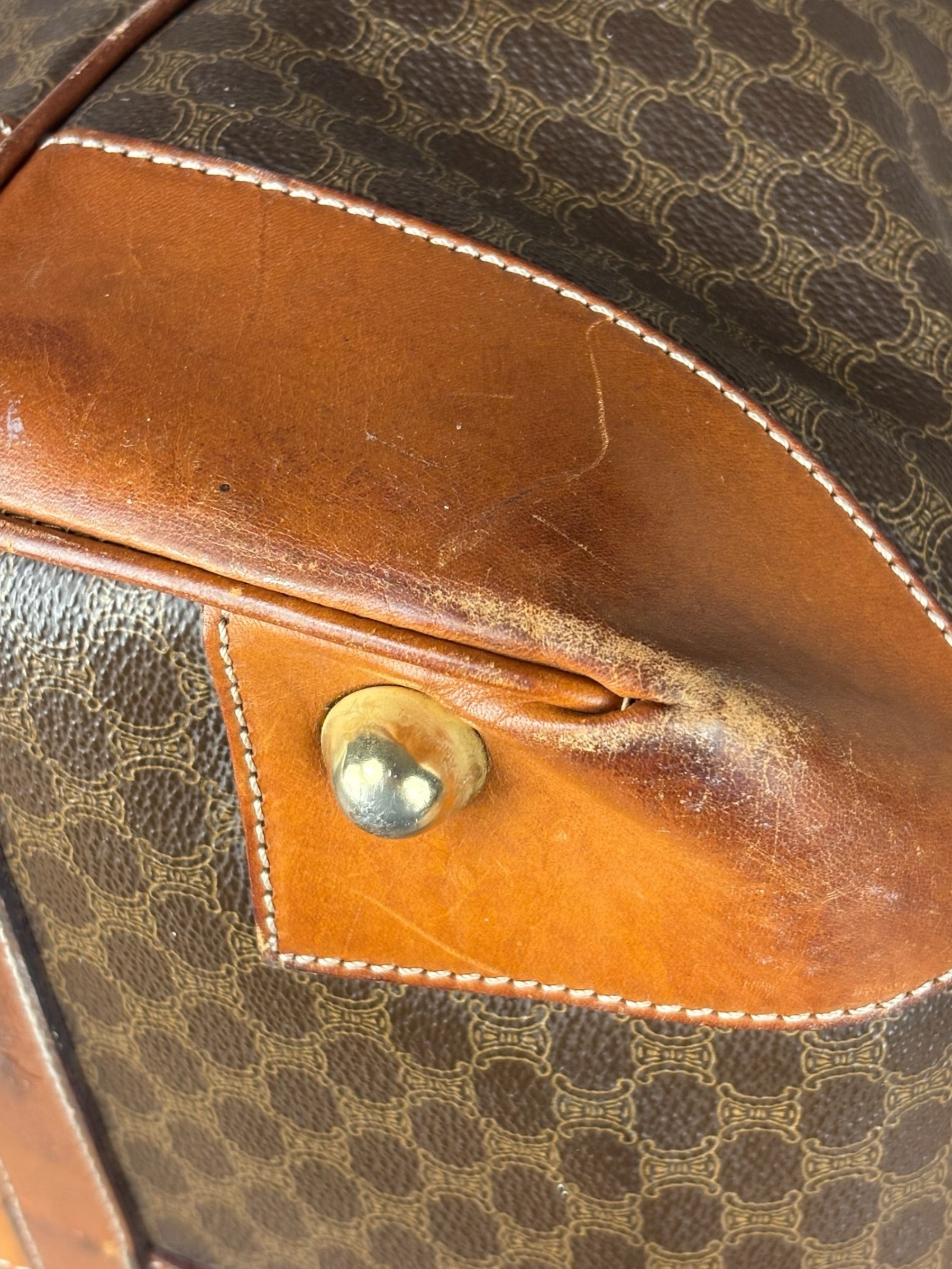 Celine Vintage Macadam Weekender Travel Bag