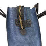 Celine Calfskin Leather/Suede Tri-Color Luggage Tote Bag