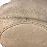 Balenciaga White Leather Le Cagole Bucket Shoulder Bag