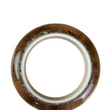 Louis Vuitton Inclusion Bangle Bracelet Silver Resin