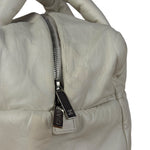 Chanel Coco Cocoon Ivory Puff Leather Boston Handbag 2009
