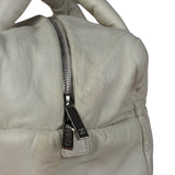 Chanel Coco Cocoon Ivory Puff Leather Boston Handbag 2009