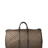 Louis Vuitton Black/Brown Monogram Keepall 55