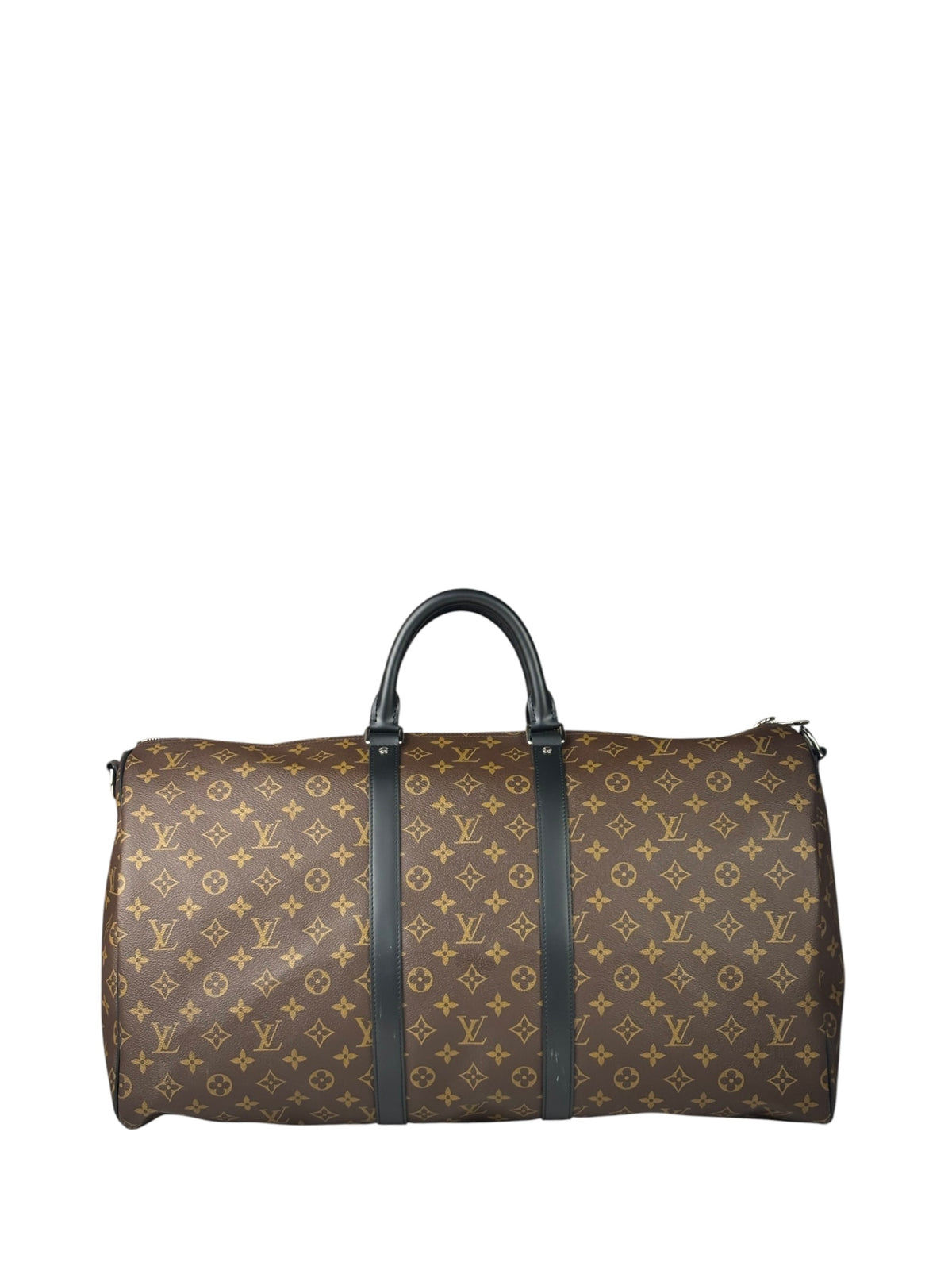 Louis Vuitton Black/Brown Monogram Keepall 55