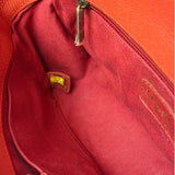 Chanel Red Quilted Caviar Leather Timeless Shoulder Bag 2012