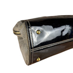 Fendi vintage Chameleon Black Patent Leather Handbag