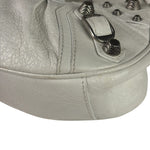 Balenciaga White Lambskin Le Cagole Shoulder Bag