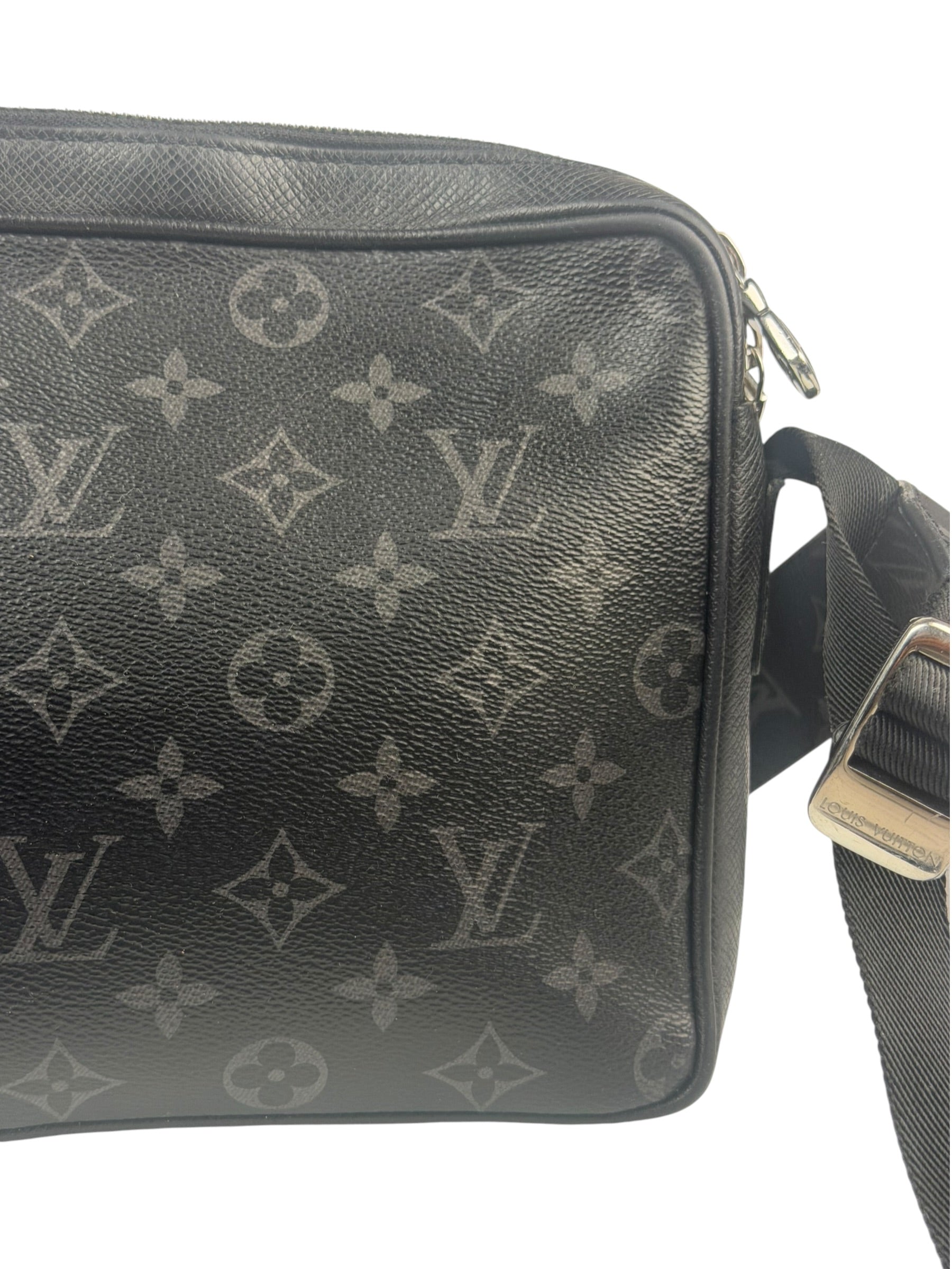 Louis Vuitton Black Monogram Taigarama Outdoor Messenger Bag