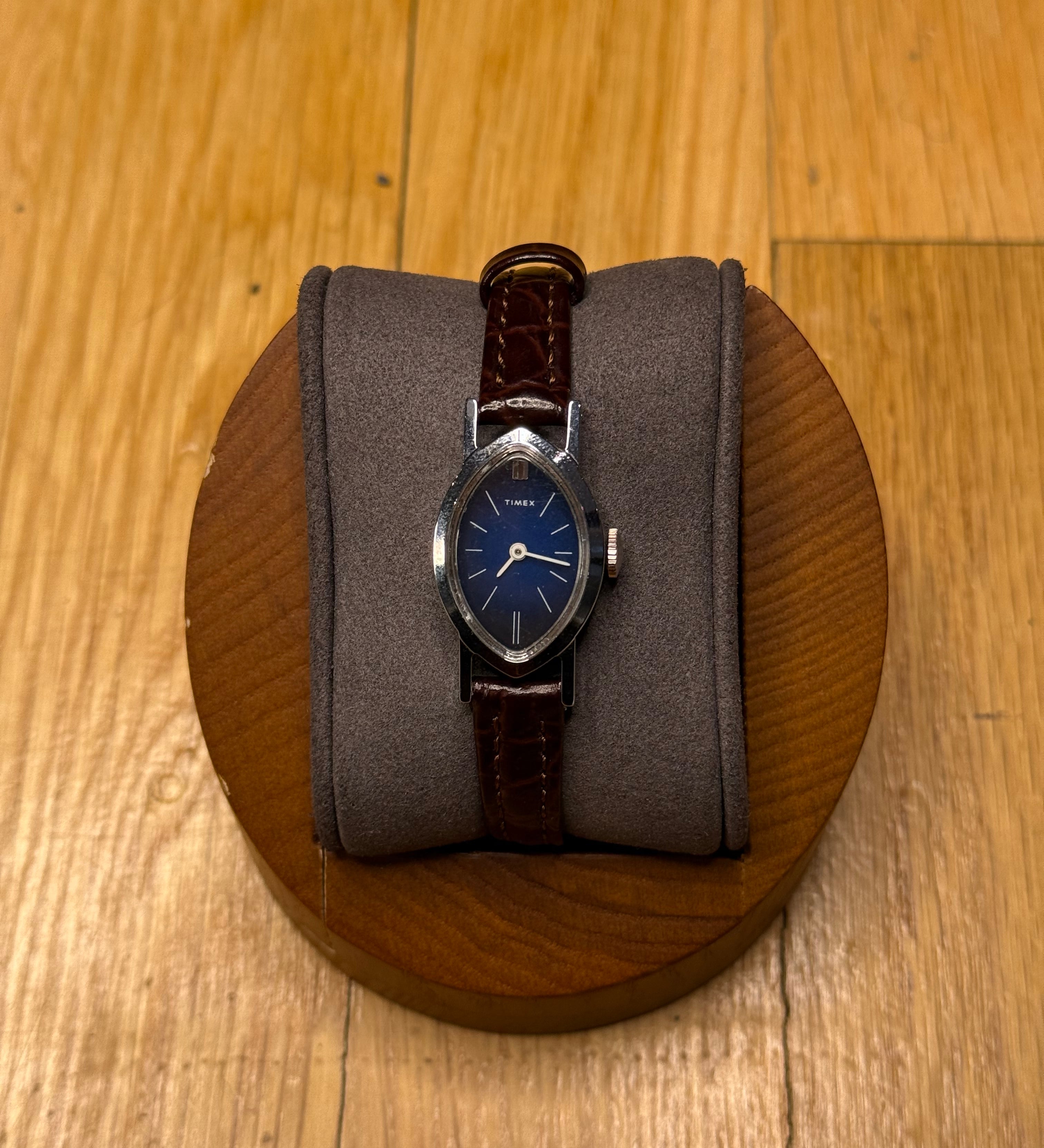 Timex Blue Marquee Dial Winding Movement