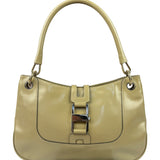 Gucci Vintage Beige Patent Leather Lady Lock Jackie Shoulder Bag