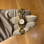 Gucci Mother Of Pearl Dial Gold Plated Chain Link