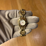 Gucci Mother Of Pearl Dial Gold Plated Chain Link