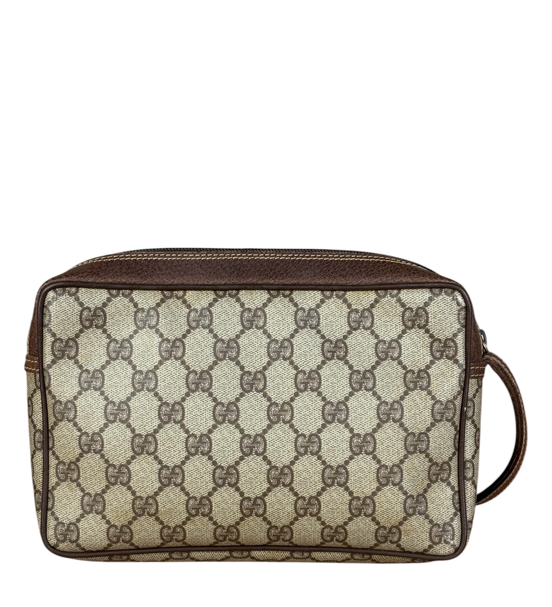 Gucci GG Vintage Coated Canvas Zip Pouch