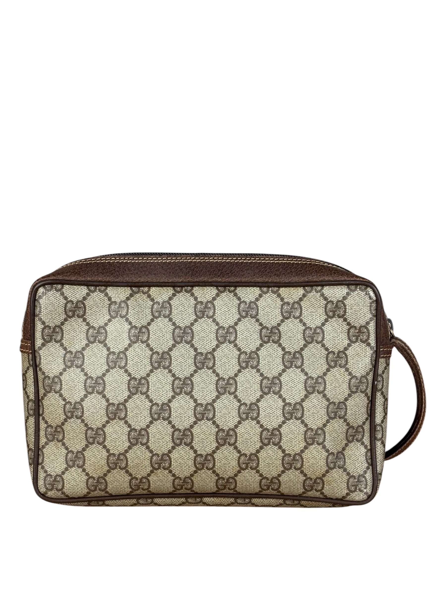 Gucci GG Vintage Coated Canvas Zip Pouch