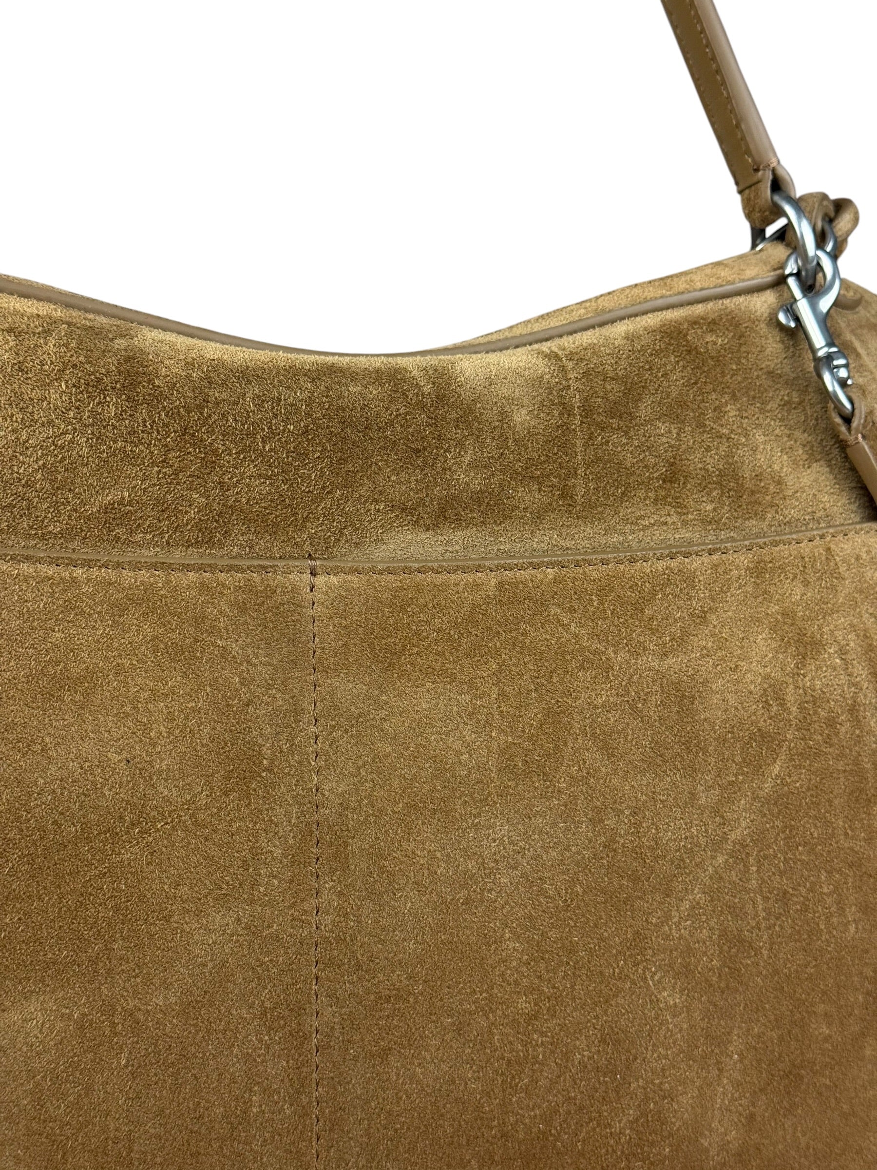Balenciaga Rodeo Handbag Suede/Fleece Brown