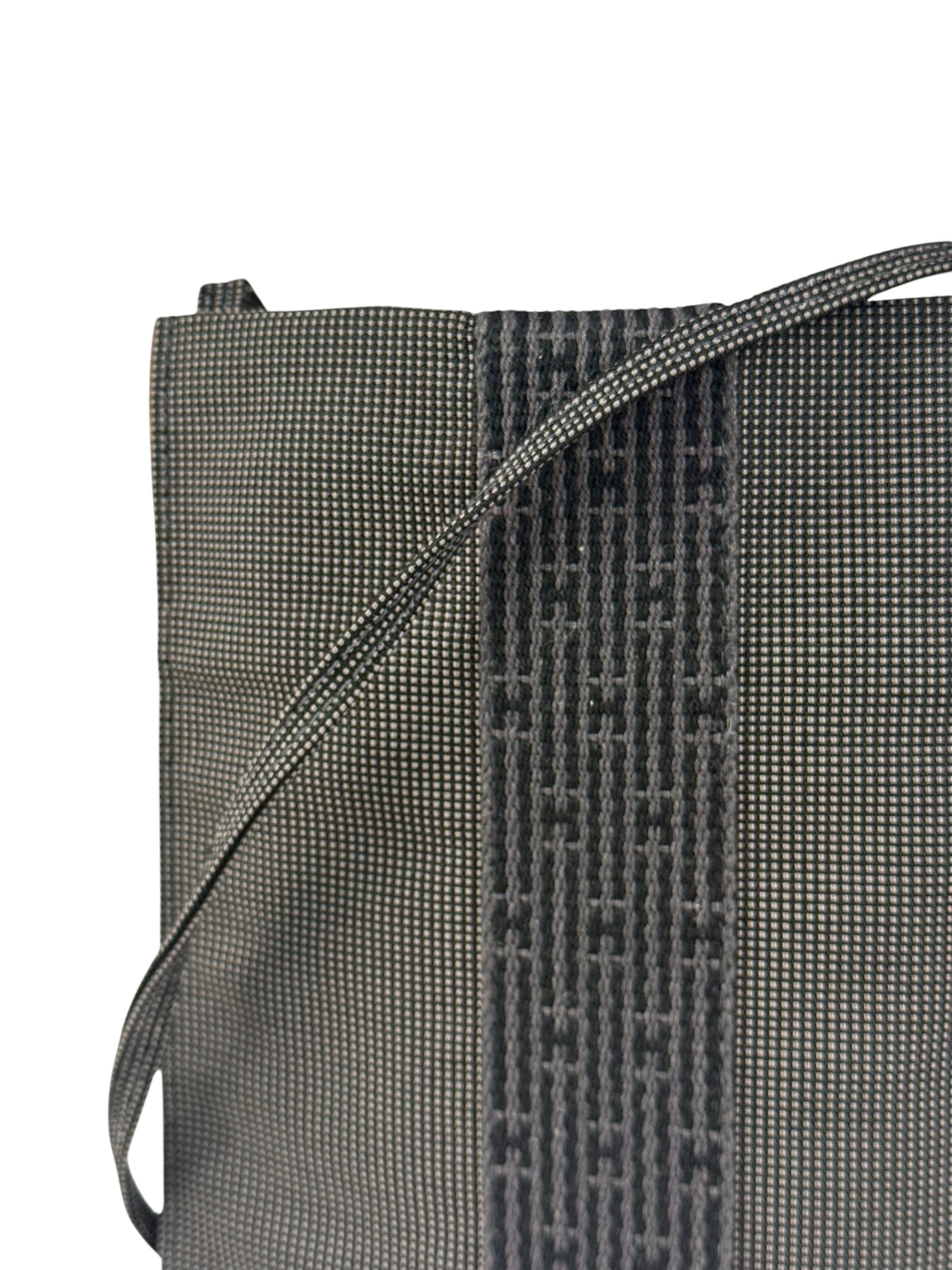 Hermes Grey Herline Toile Shoulder Pochette