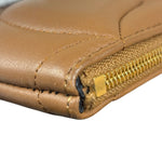 Mulberry Brown Leather Softie Quilted Coin Pouch