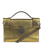 Christian Dior Gold/Metallic Leather Diorever Shoulder Bag