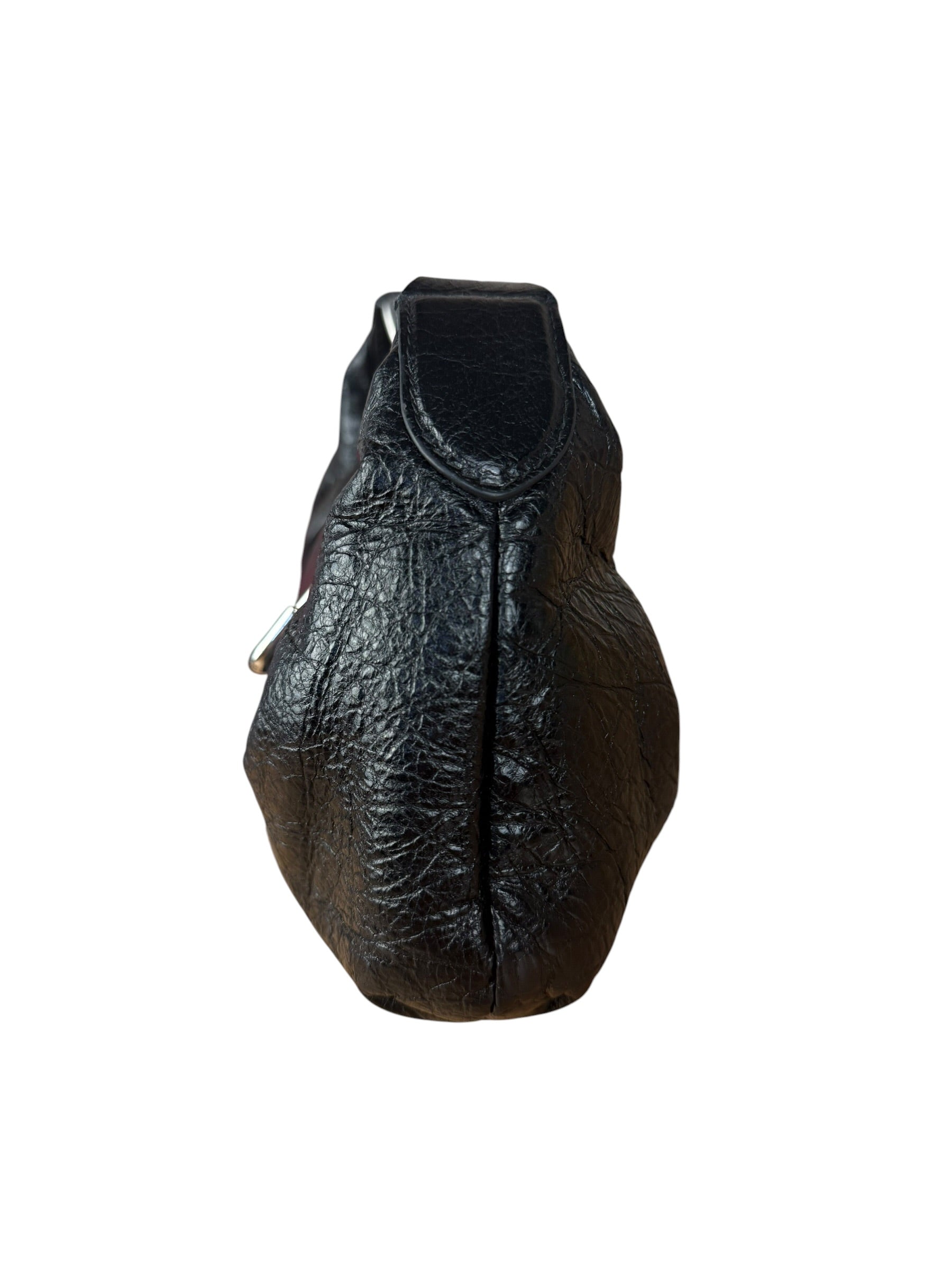 Balenciaga Black Leather Pamela Small Shoulder Bag