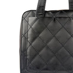 Chanel Black Leather Wild Stitch Tote Bag 2002