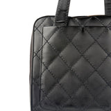 Chanel Black Leather Wild Stitch Tote Bag 2002
