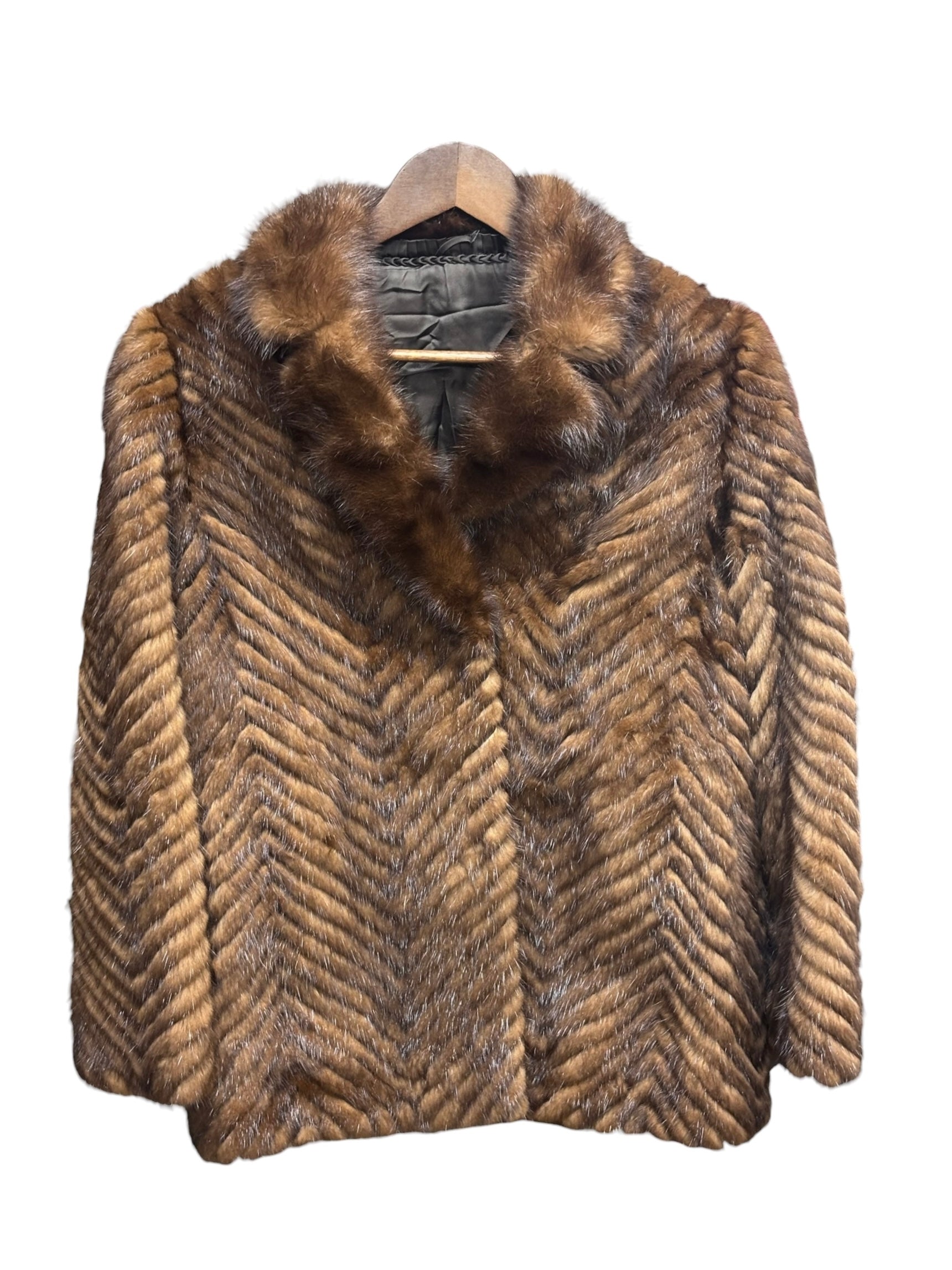 Vintage Brown Mink Fur Coat