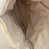 Hermes Beige Ècru Cotton Stripped Toile Fourre-Tout Briefcase