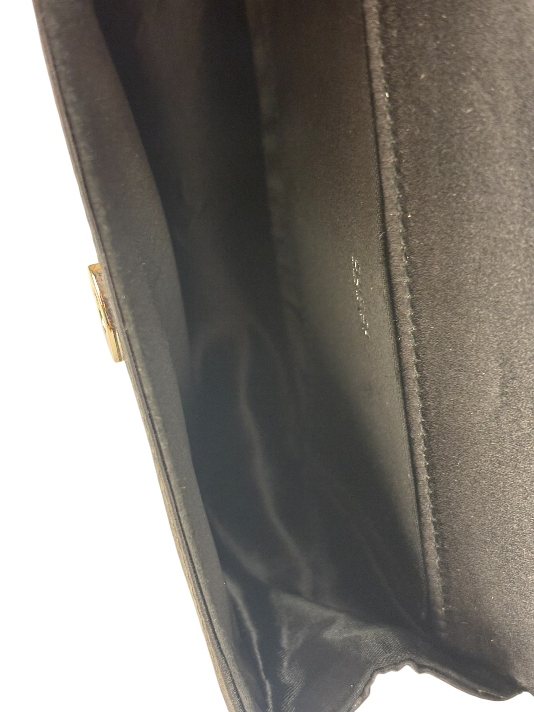 Gucci Vintage Satin Horsebit Top Handle Bag