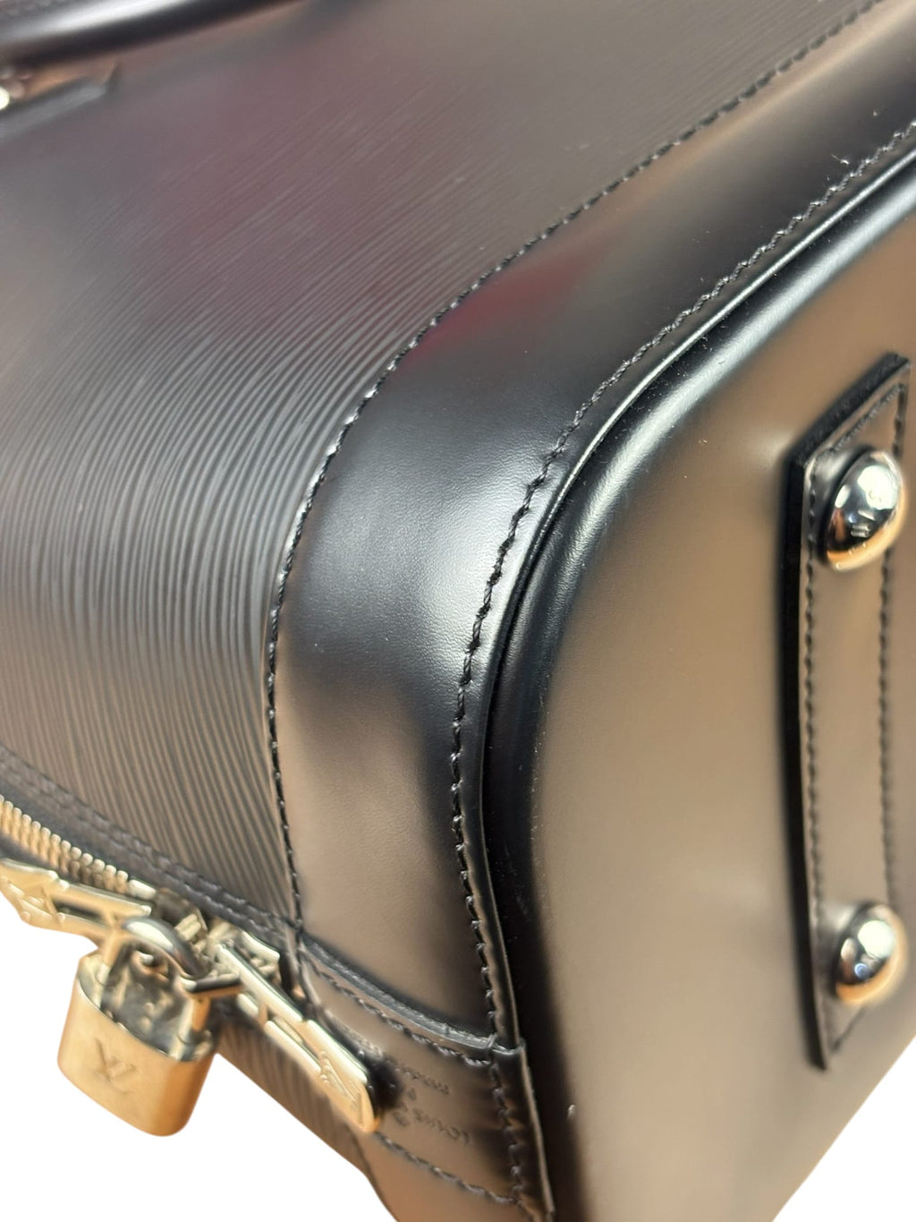 Louis Vuitton Black Epi Leather Alma Handbag PM