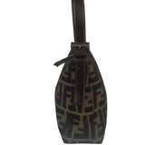 Fendi Leather Trim Zucca Pochette