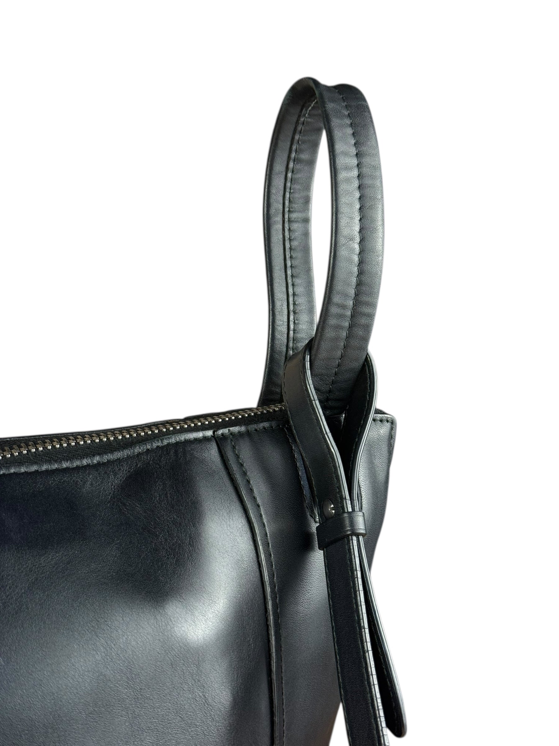 Balenciaga Black Leather Kendall Bucket Bag