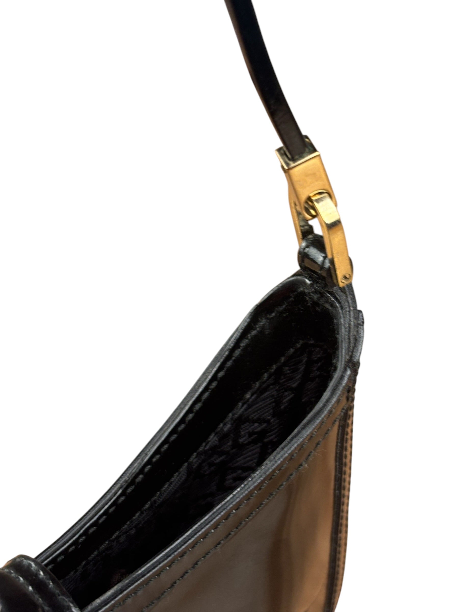 Gucci Mini Black Patent Shoulder Pouch