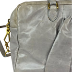 Miu Miu Vintage Pale Grey Vitello Leather Two-Way Bag