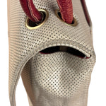 Chanel Beige Perforated Leather CC Flap Bag 2001