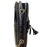 Gucci GG Purple Patent Flap Emily Chain Shoulder Bag