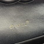 Chanel Black Quilted Satin Gripoix 1986