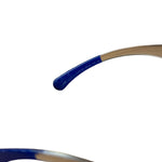 Chanel Vintage Blue Round Frame Sunglasses