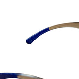 Chanel Vintage Blue Round Frame Sunglasses
