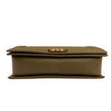 Chanel Olive Green Quilted Caviar Boy Flap Bag 2017
