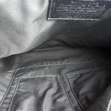 Coach black Leather Backpack