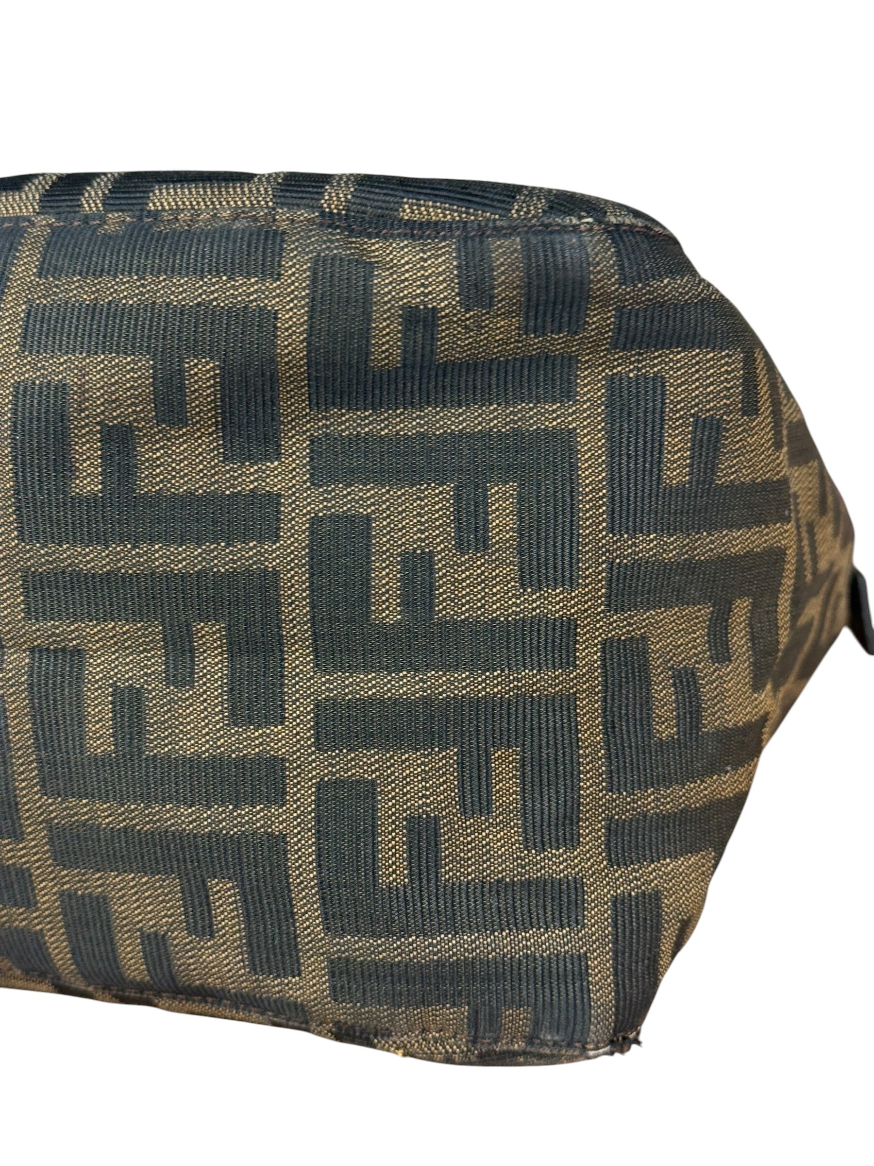 Fendi Vintage Zucca FF Baguette Shoulder Bag