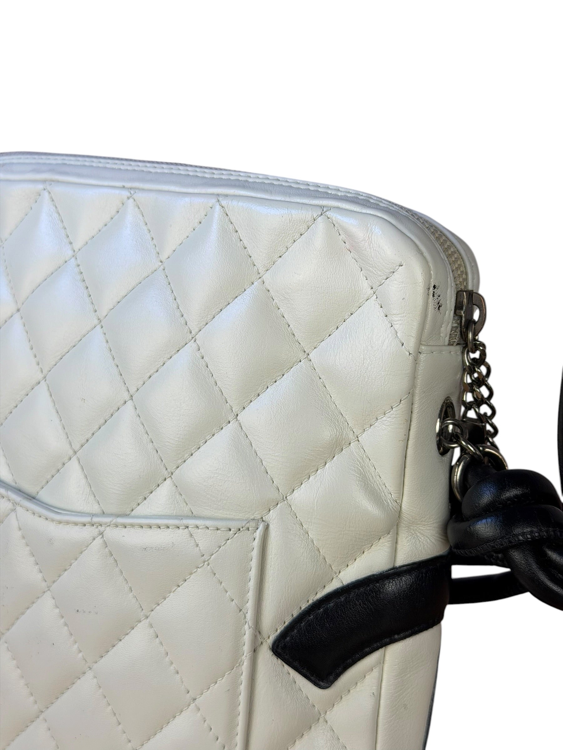 Chanel Vintage Leather Cambon Ligne Crossbody/Shoulder Bag-2008
